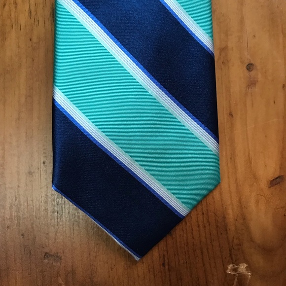 Men’s Jones NY Teal & Blue Tie - Picture 3 of 8